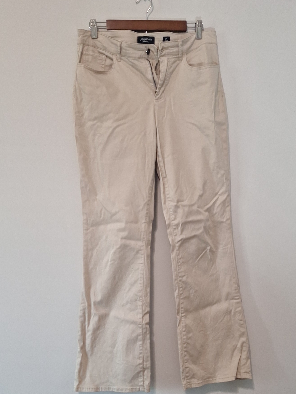 Flag & Anthem Cream Boot-Cut Pants — Classic Everyday Style